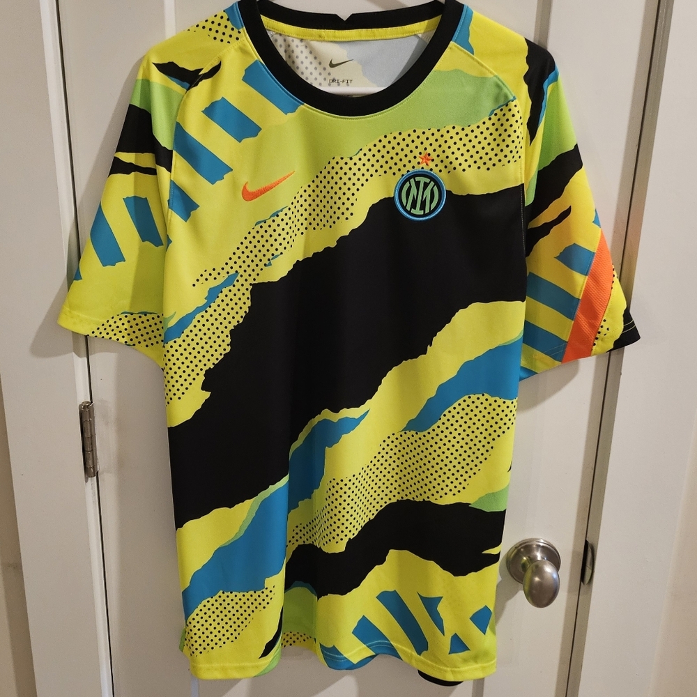 Nike Dri-FIT Inter Milan 2021/22 Pre-Match Soccer Jersey - Size XL - DB7625-015